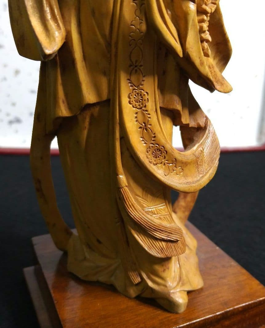 ☆★☆【期間限定特価！古美術 木彫り天女】