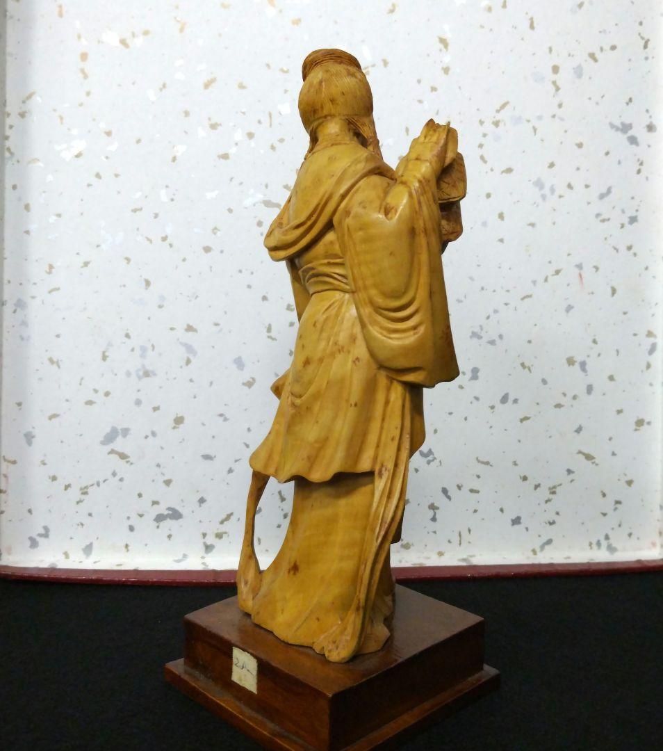 ☆★☆【期間限定特価！古美術 木彫り天女】