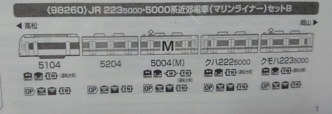 JR 223系 5000番台 マリンライナー Bセット＋α 。 計6両激レア