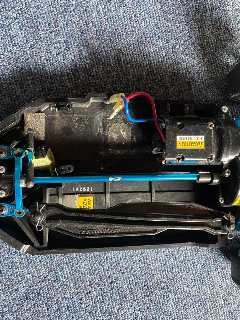 タミヤ TT-02D ドリフトスペック カスタムシャーシ メカレス 青アルミ多数