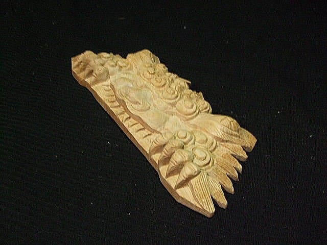 【獅子噛み】山車、だんぢり木彫り彫刻　幅30ｃｍ