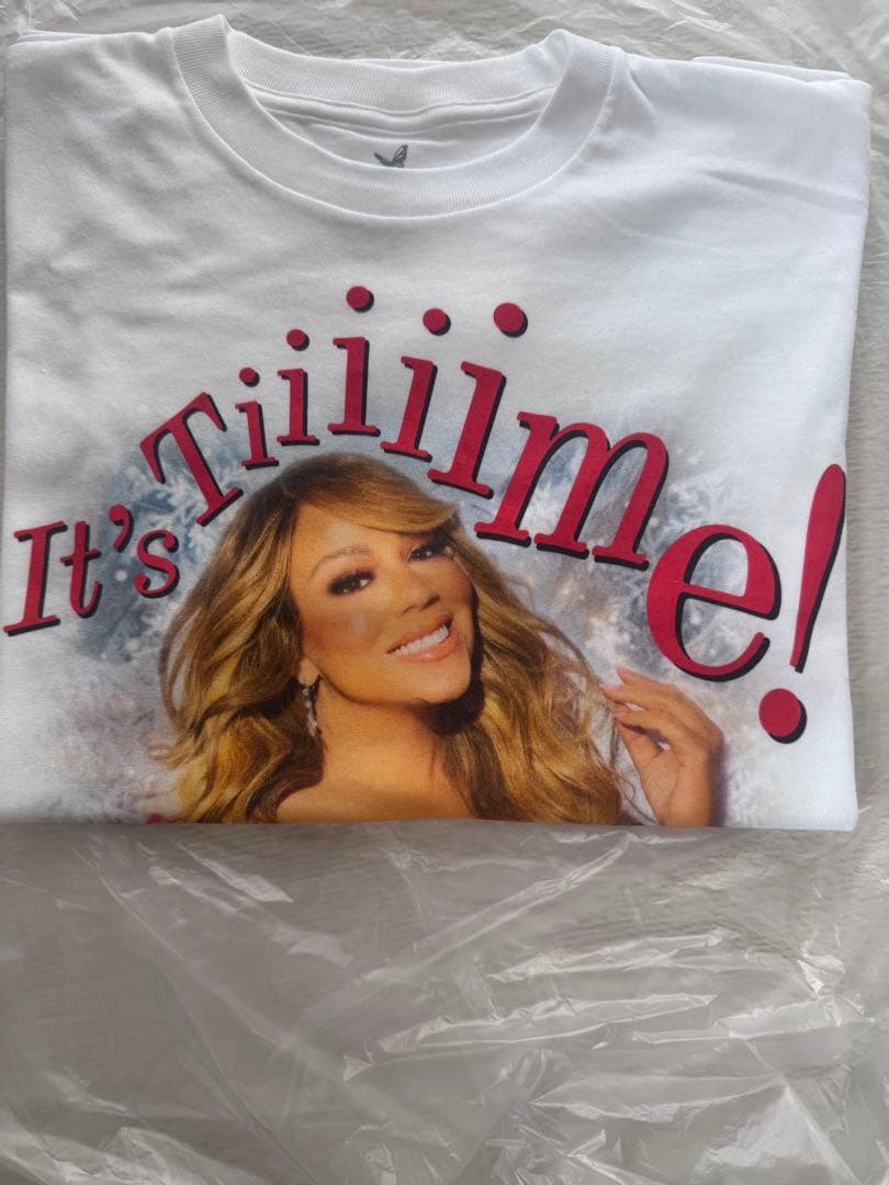 マライアキャリー　Tシャツ　2025 ホワイト　Sサイズ