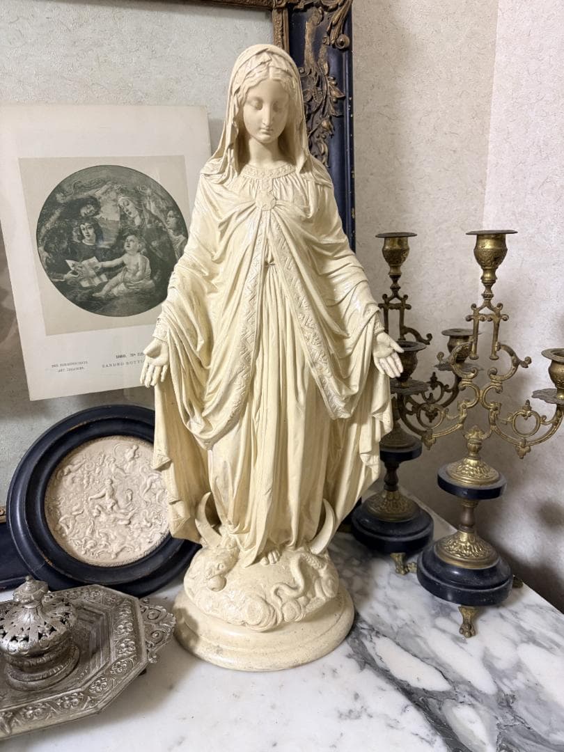 フランスアンティーク 聖母マリア像