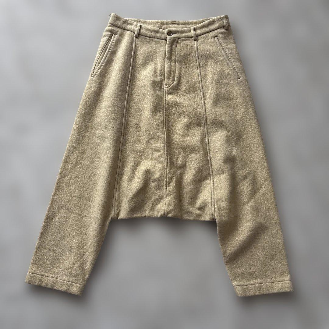 S、M、Lコムデギャルソン　サルエルパンツS ゴールドベージュ