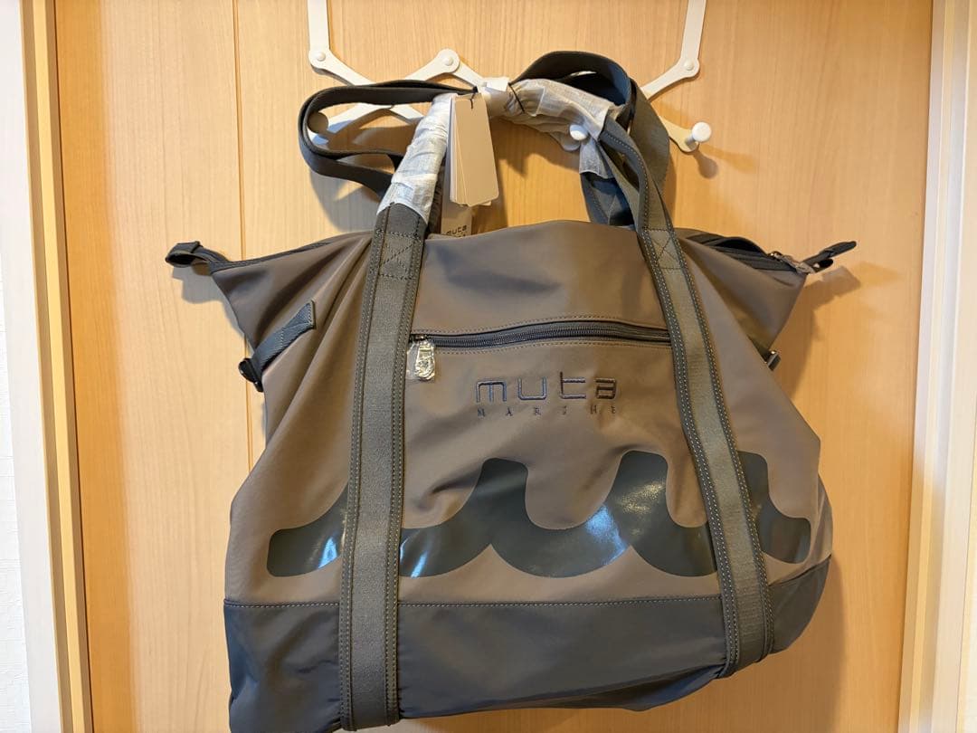 MUTA MARINE GOLF ロッカーバッグ グレー 波模様