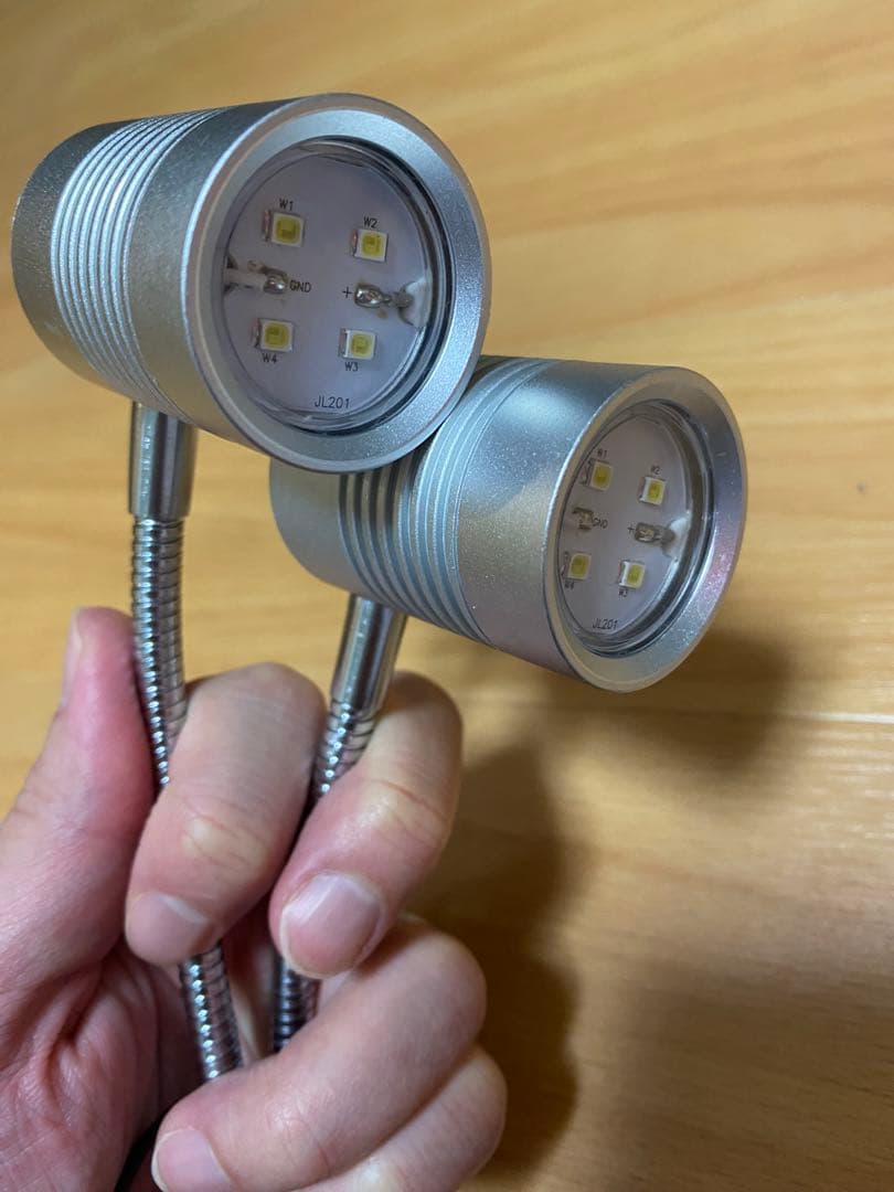 美品　CLEAR LED LEAF GLOW 水草育成ライト×2