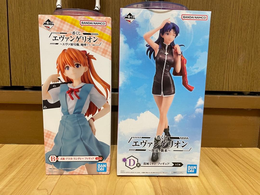 一番くじ エヴァンゲリオン 式波・アスカ・ラングレー 葛城ミサト フィギュア