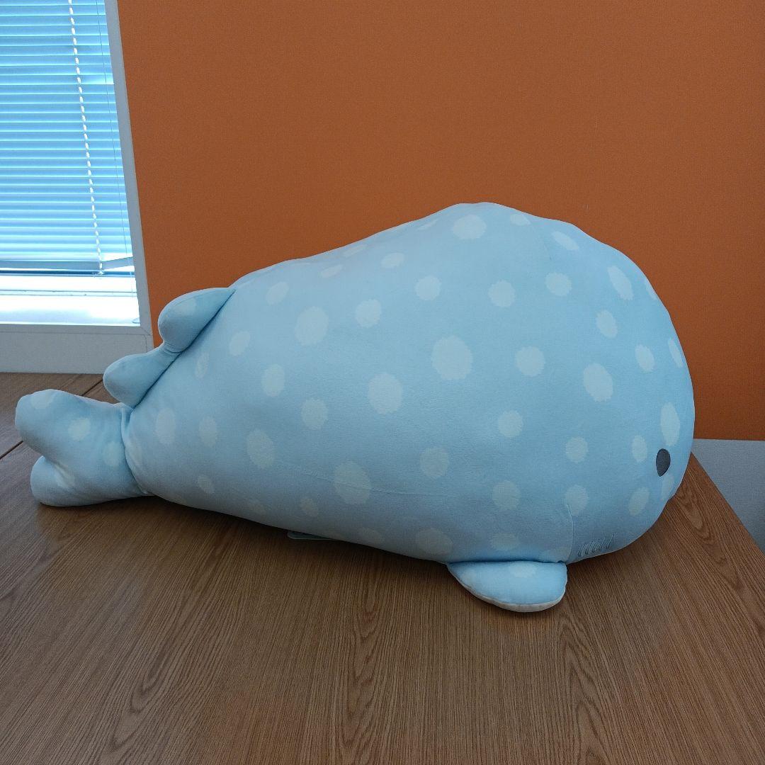 タグ付き　サンエックス　ジンベエさん　特大スーパーもーちもちぬいぐるみ　7th