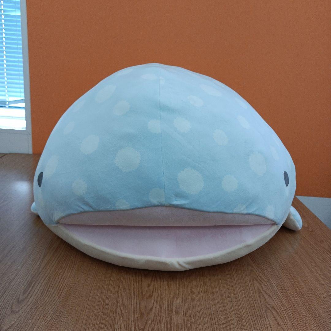 タグ付き　サンエックス　ジンベエさん　特大スーパーもーちもちぬいぐるみ　7th