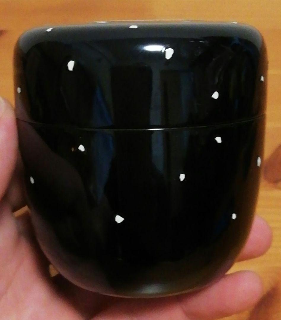 藤田武志作　卵殻　雷鳥　棗　共箱　共布　茶道具