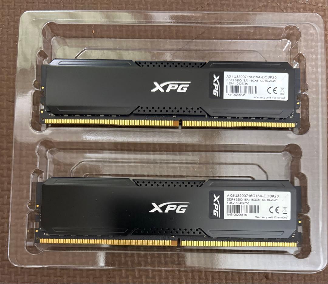 メモリー DDR4-3200 16GBx2 32GB XPG ADATA AX4U3200
