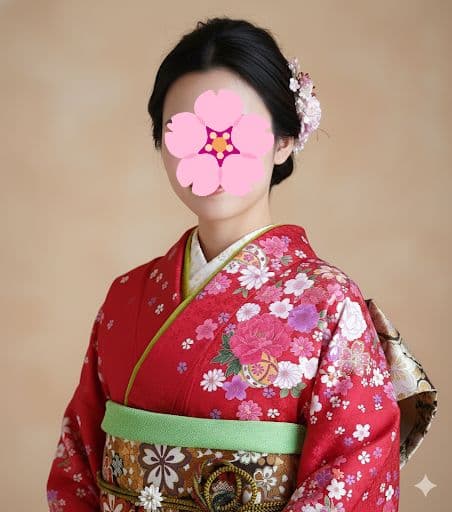 振袖フルセット　現代　華やか　やや小柄　正絹　金駒刺繍　赤　裄66