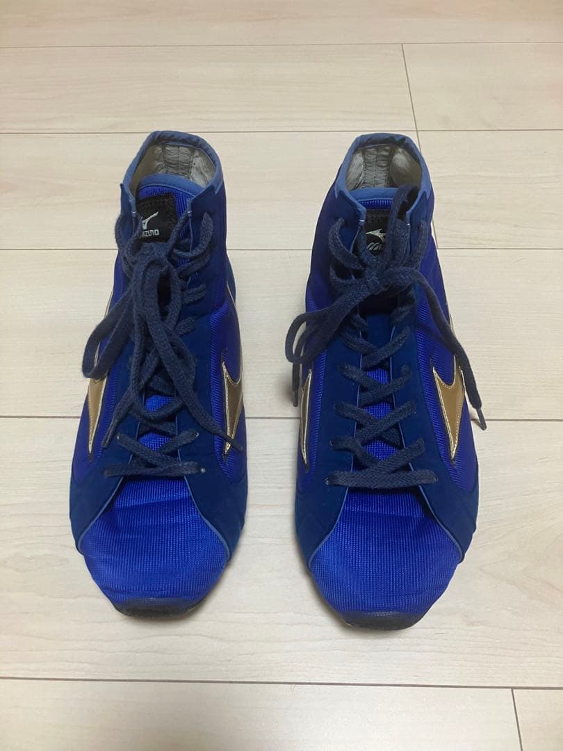Mizuno ボクシングシューズ ブルー ハイカット 26㎝