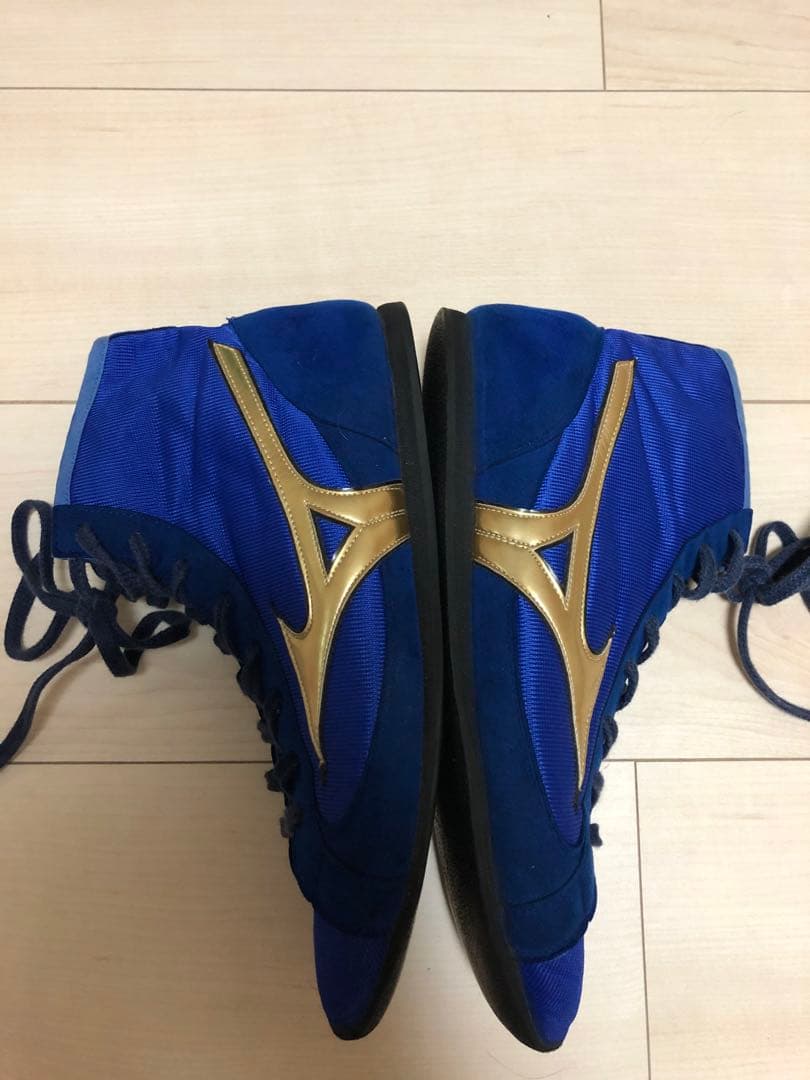 Mizuno ボクシングシューズ ブルー ハイカット 26㎝