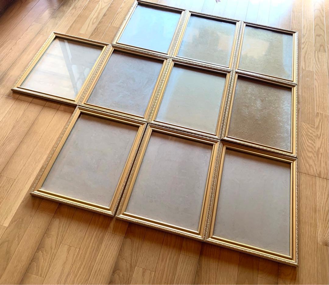 ◆額縁 金縁 まとめ売り10個 アンティークインテリア ゴールドゴージャス③