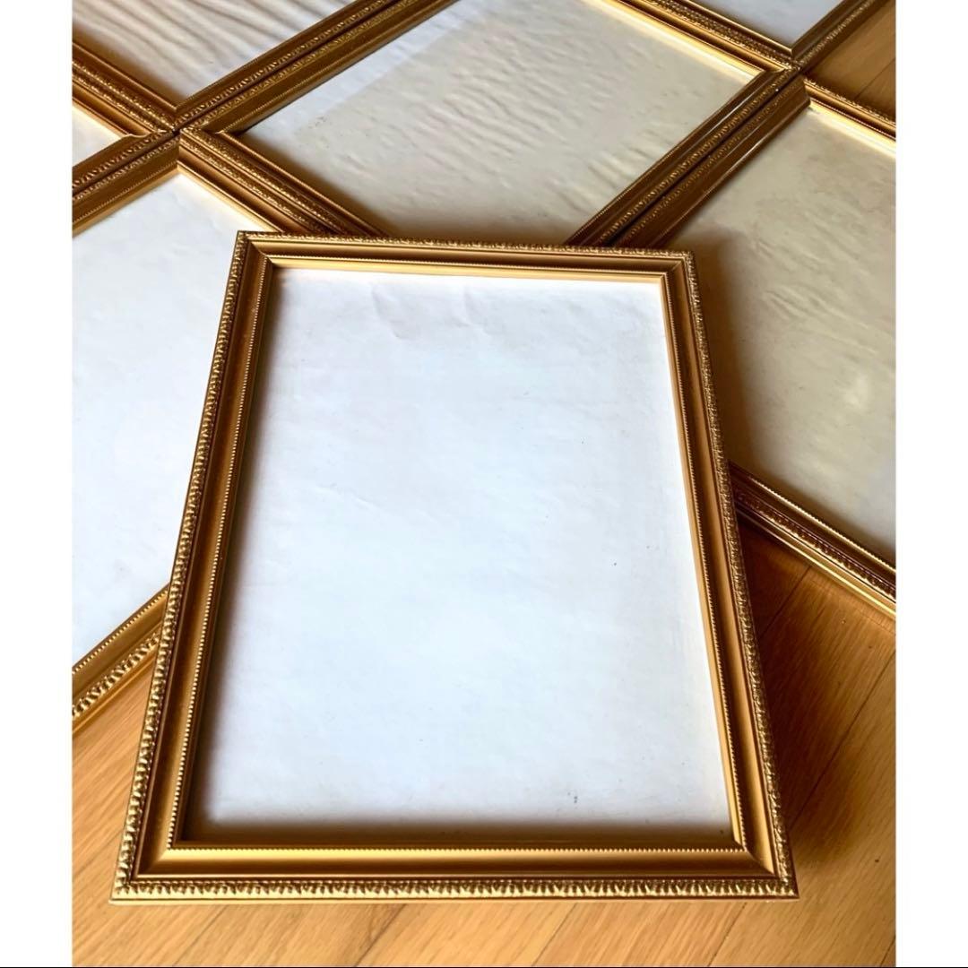 ◆額縁 金縁 まとめ売り10個 アンティークインテリア ゴールドゴージャス③