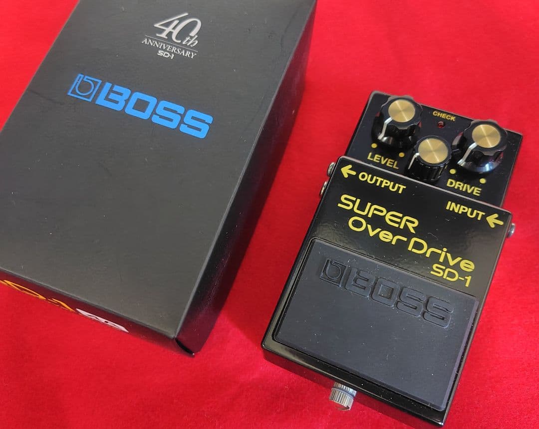 ☆BOSSのオーバードライブエフェクター、SD-1の40周年記念限定モデル