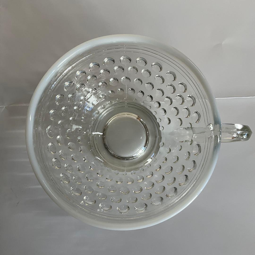 大正ロマン　ウランガラス紅茶水玉カップ&ソウーサ2組