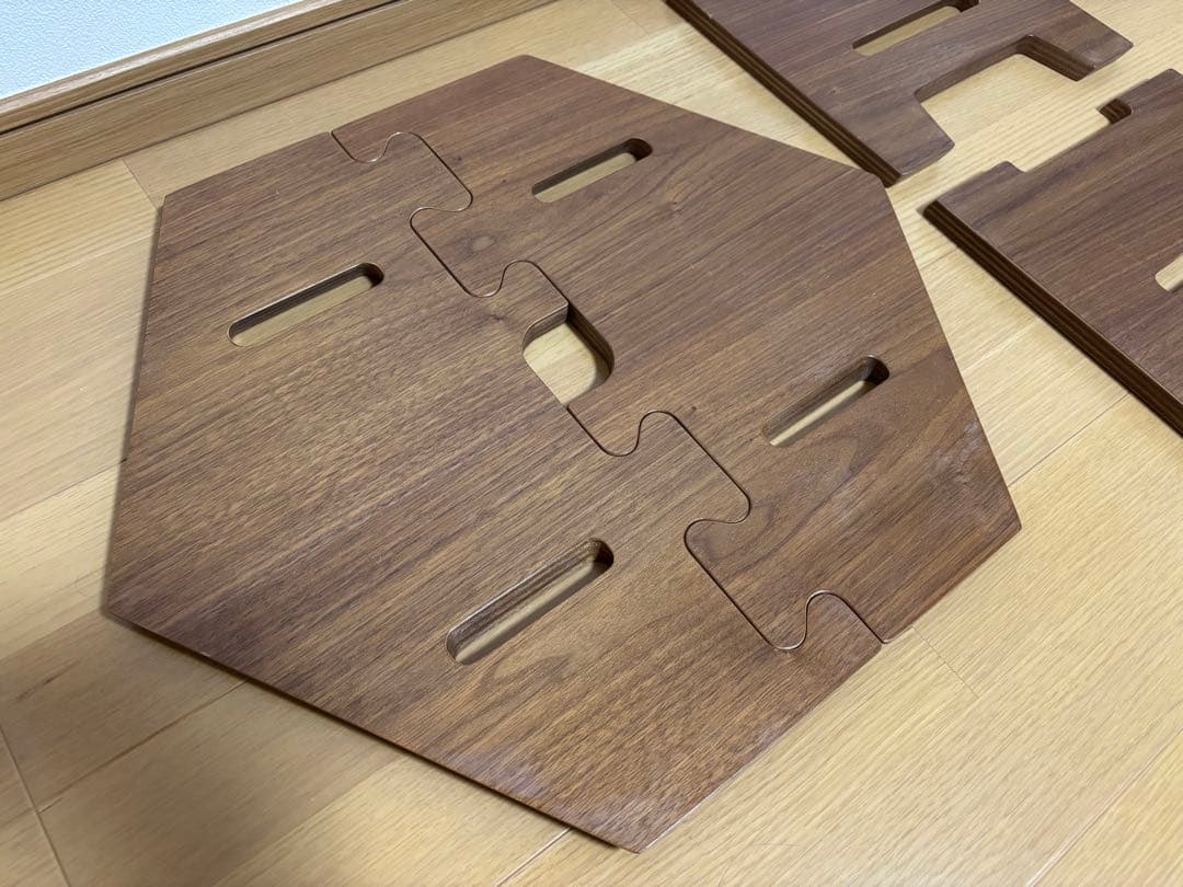 TheArth ざぁーす クル美 ヘキサテーブル ウォールナット クル次郎