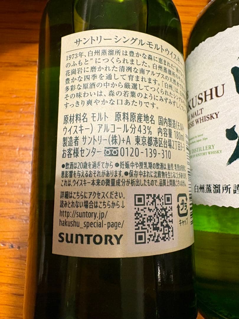 白州ミニボトル6本セット