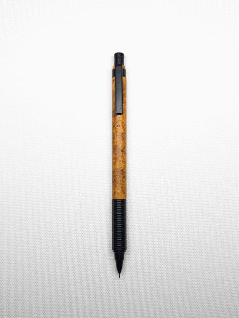 木軸 オレンズ ネロ アカシア瘤杢　｜　木軸ペン 木軸シャーペン ぺんてる