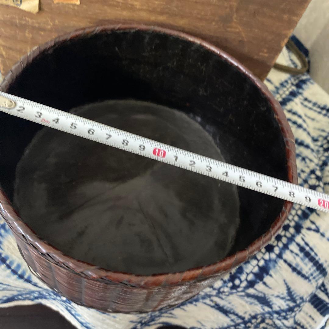 時代　炭斗　煎茶　竹細工　籠