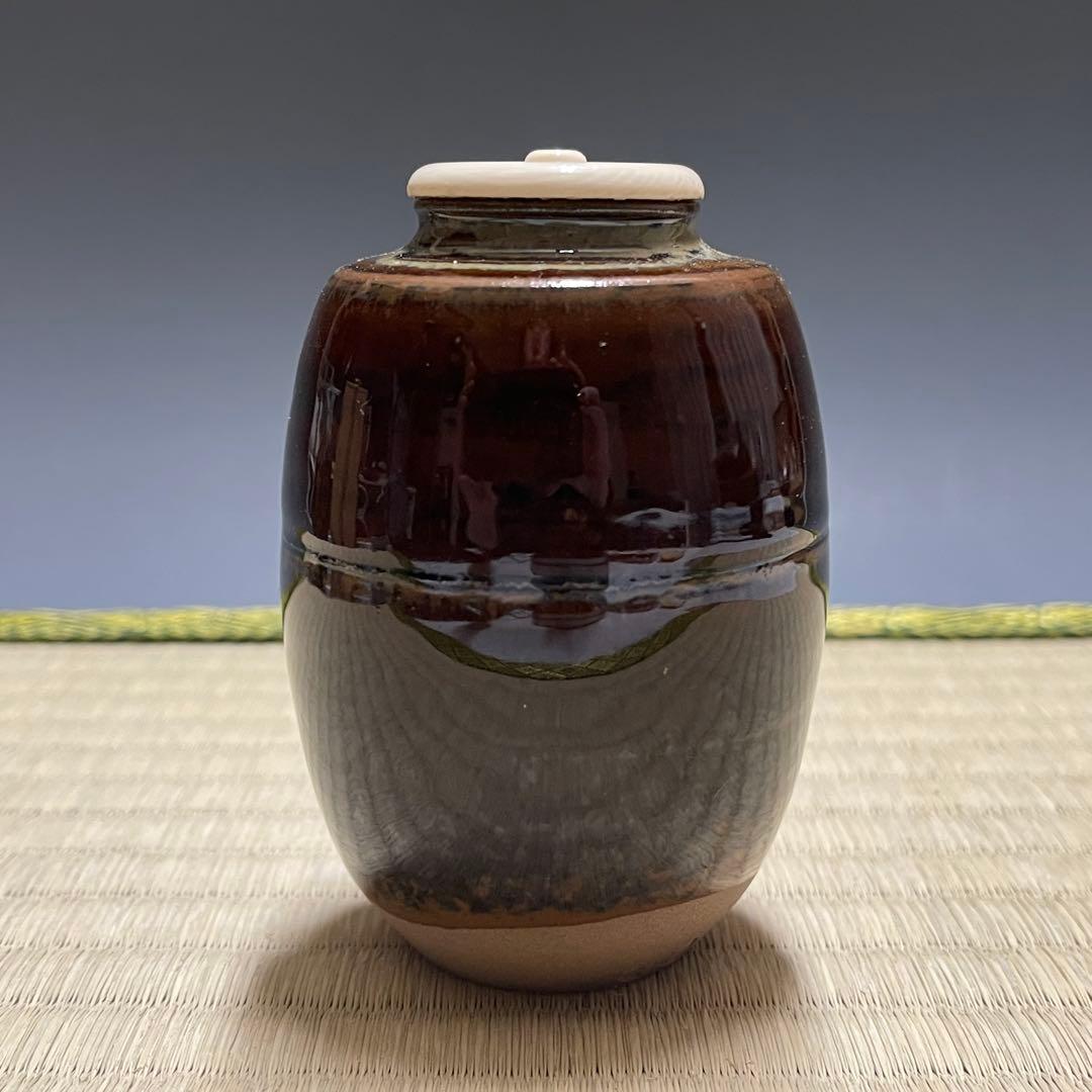 高取焼 高取喜恵 肩衡 茶入 茶道具 骨董品 294