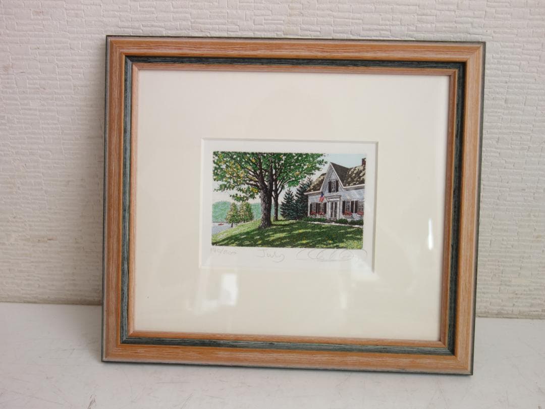 M▽キャロル コレット JULY 銅版画 エッチング (37861)