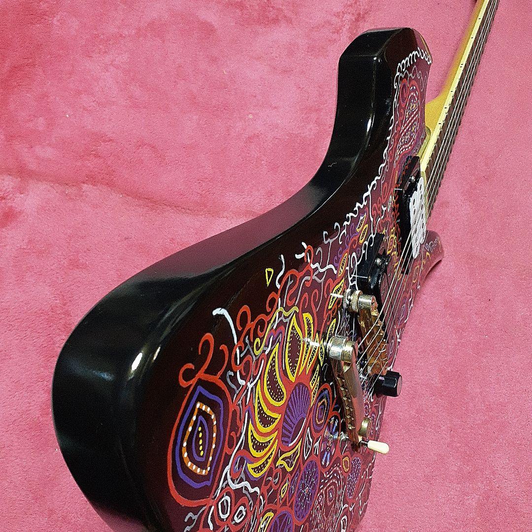 【良・美・レア品】紅炎ペイント。hideモデル。モッキンバードエレキギター。