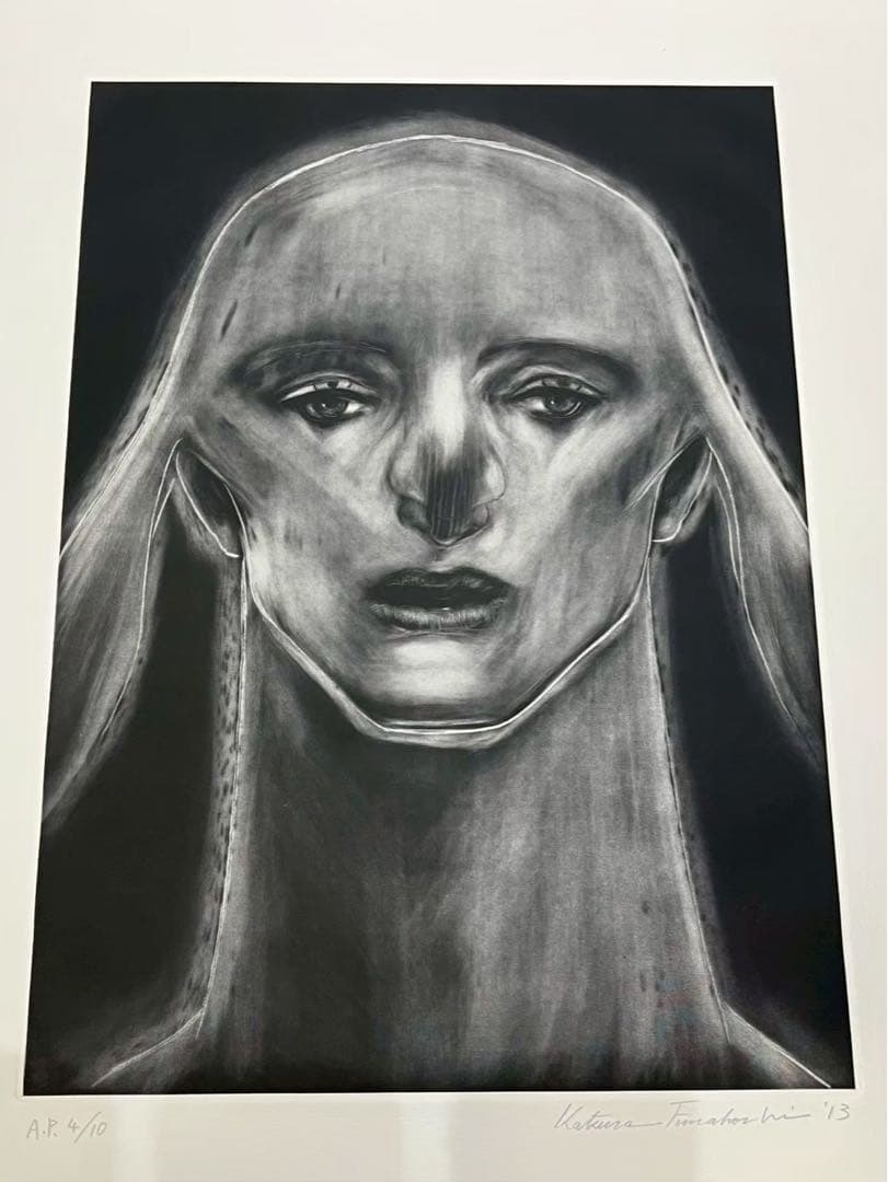 舟越桂《オーロラを見るスフィンクス》銅版画 AP4/10