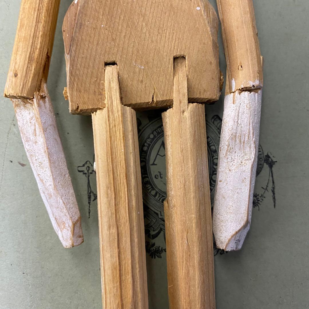 アンティーク 木製人形 ペグドール ペニードール