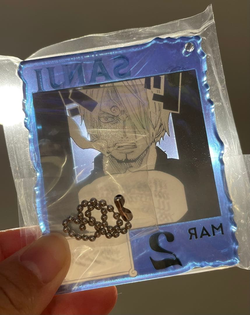 ワンピースベースショップくじ　アクリルブロックチャーム賞　サンジ