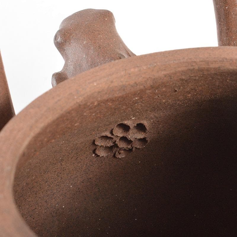 中国　紫砂　朱泥　国家外国専家局贈　急須　茶壷　V　R6117