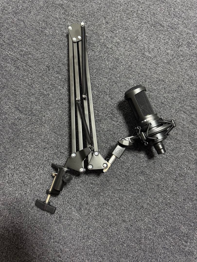 配信用マイク、マイクスタンド、ミキサーフルセット