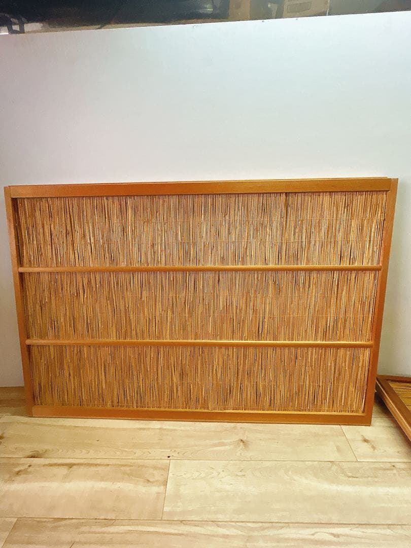 古い建具 4枚 簾戸 すど 葦戸よしど 夏障子 御簾戸 No3
