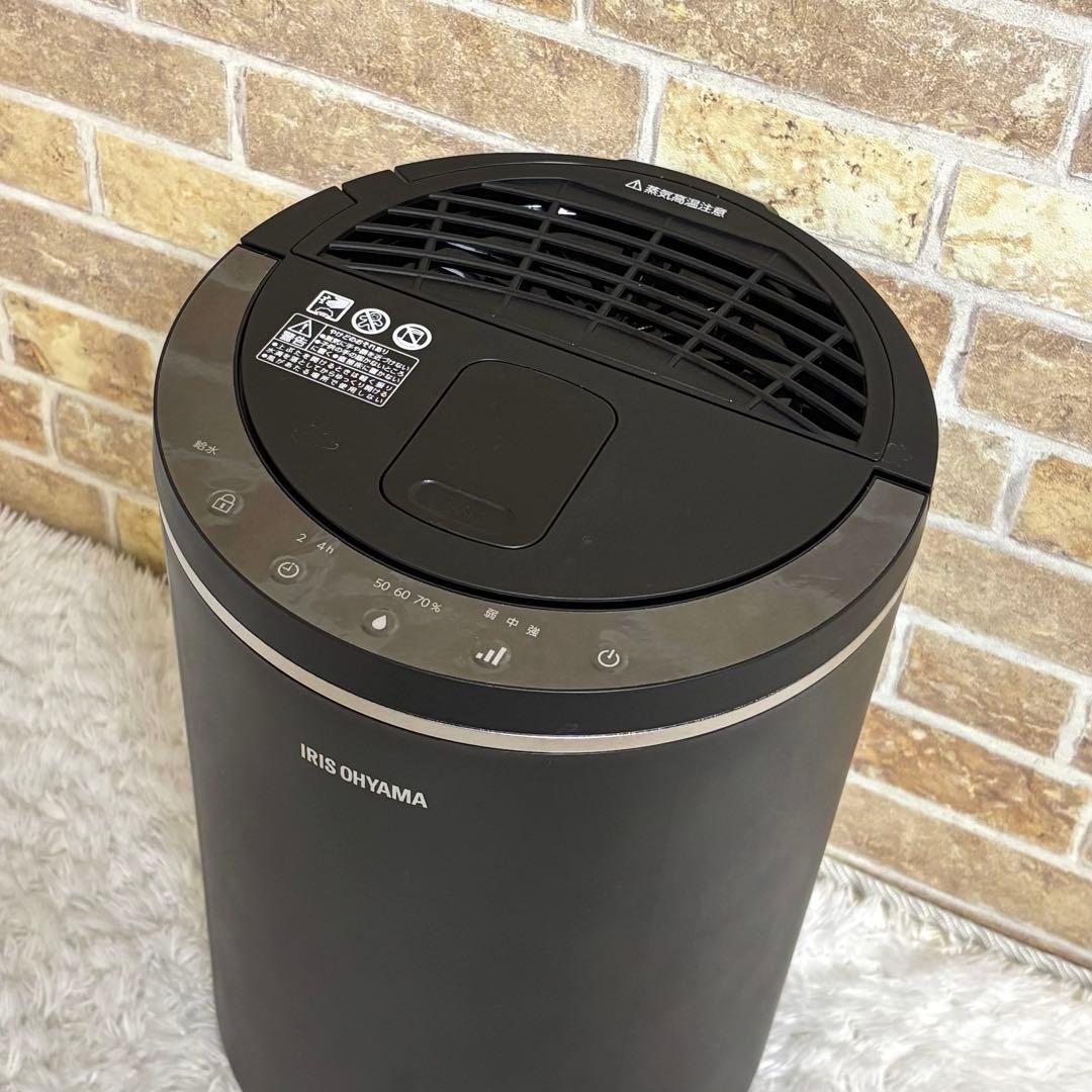 【美品】 アイリスオーヤマ 加湿器 スチーム式（加熱式） 3L 2way給水