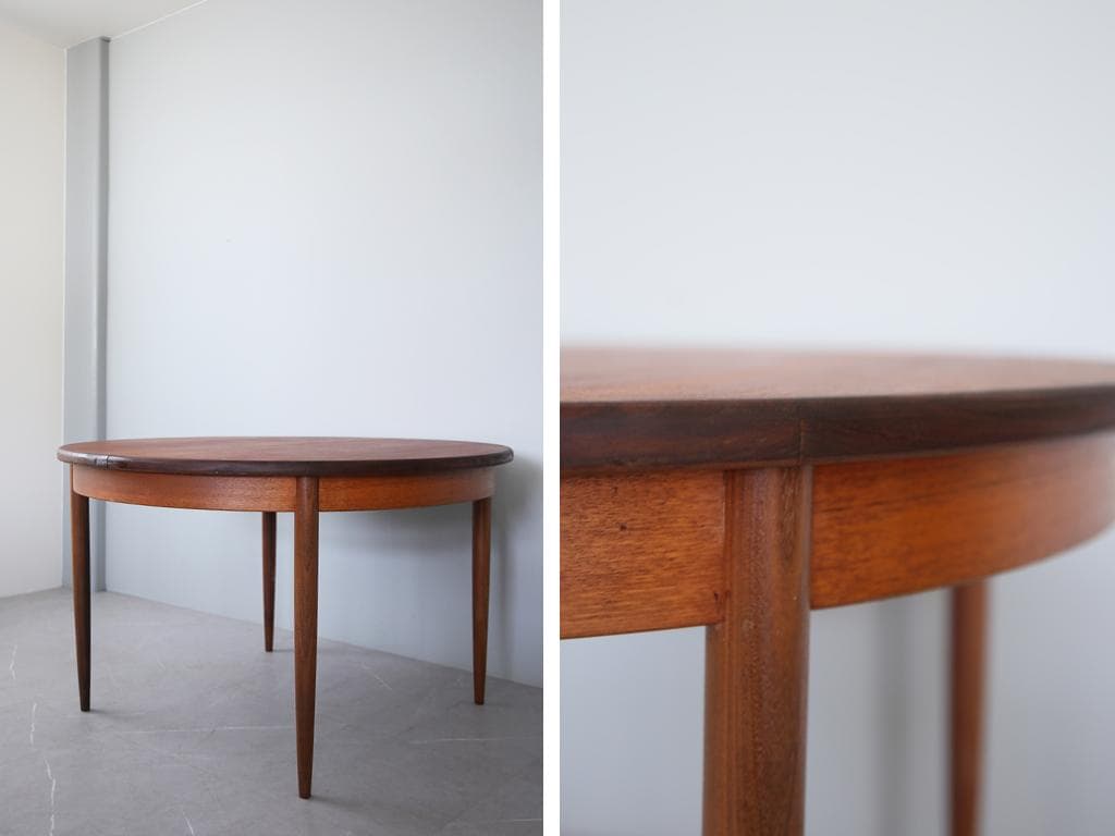 英国アンティークGPLANジープラン伸張式ラウンドダイニングテーブル87-134