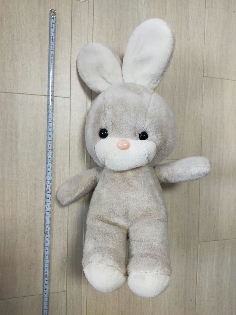 ぬいぐるみ　大　うさぎ　グレー　吉徳　昭和　レトロ　平成