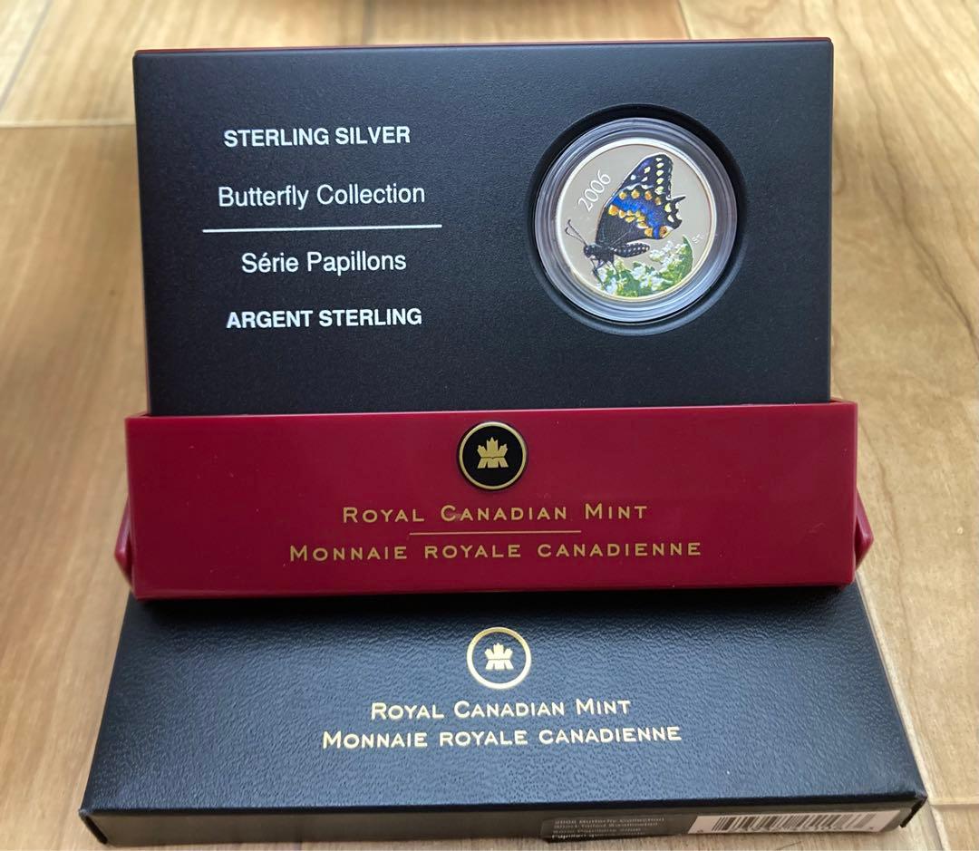 中嶋逸郎様　メキシコ&カナダクロキアゲハ銀貨セット