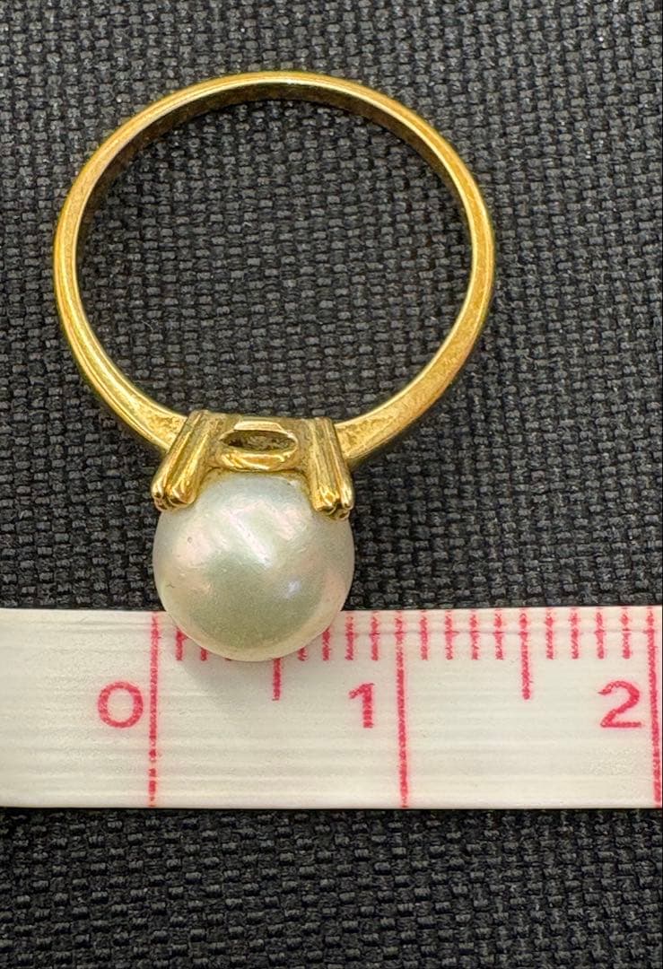 ミキモトMIKIMOTO 14金　真珠リング