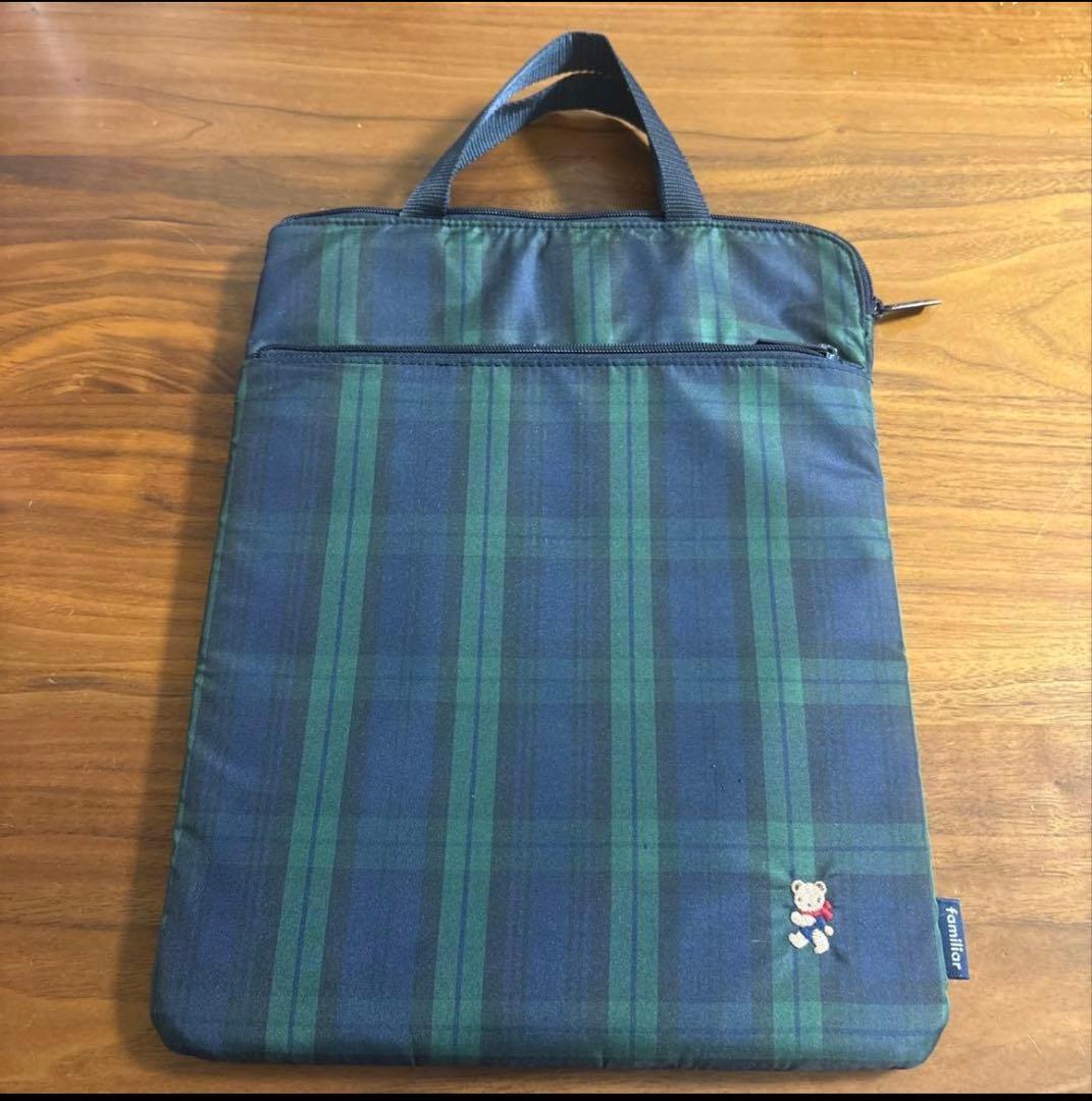 familiar ファミリア　ブラックウォッチ タブレット　PC ケース