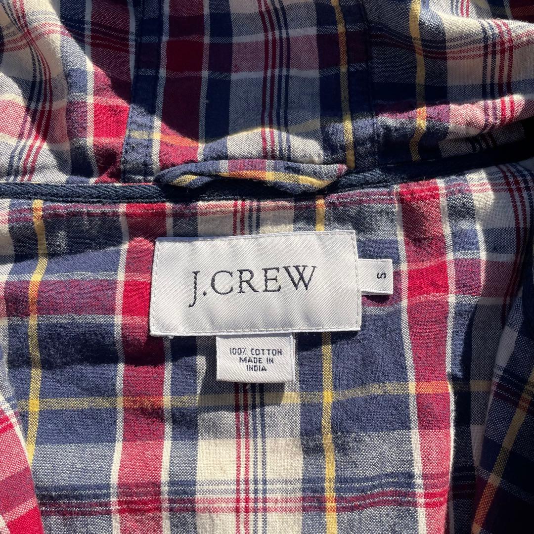 90s J.CREW ジェイクルー コットン アノラック パーカー チェック