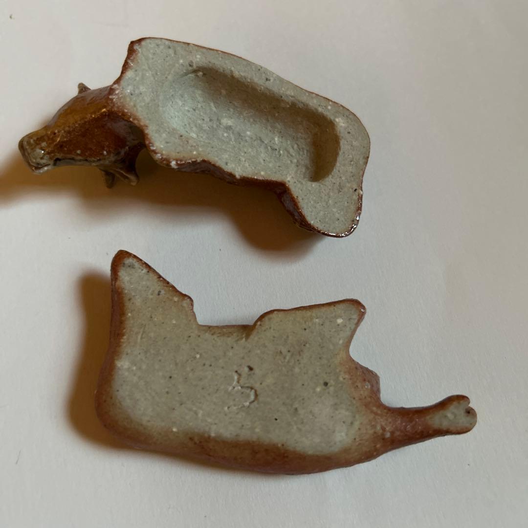 香合　信楽　牛