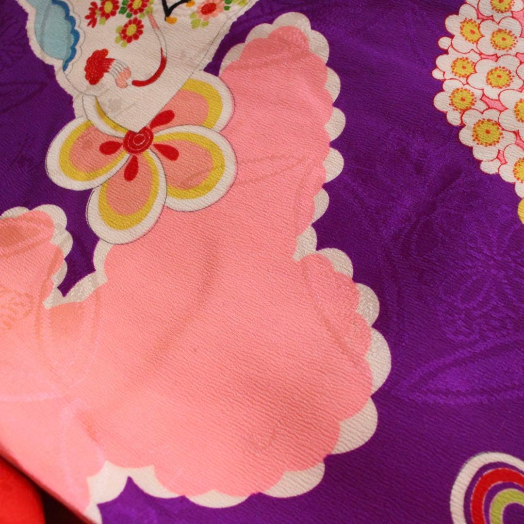 【専用】七五三 2歳3歳 子供 女の子 アンティーク 紫 着物