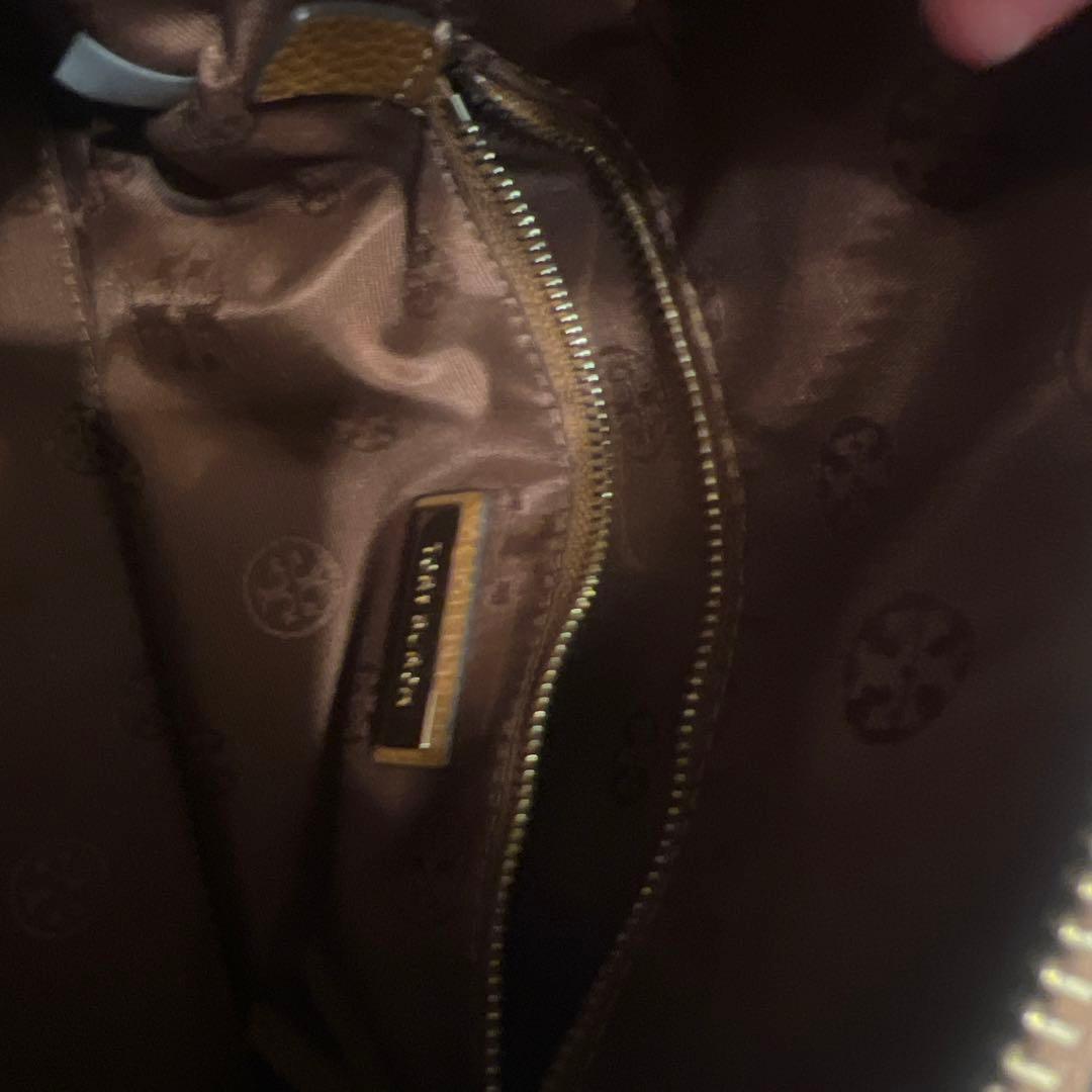 ブラウンレザー ハンドバッグ ショルダーストラップ付き　トリーバーチ　美品