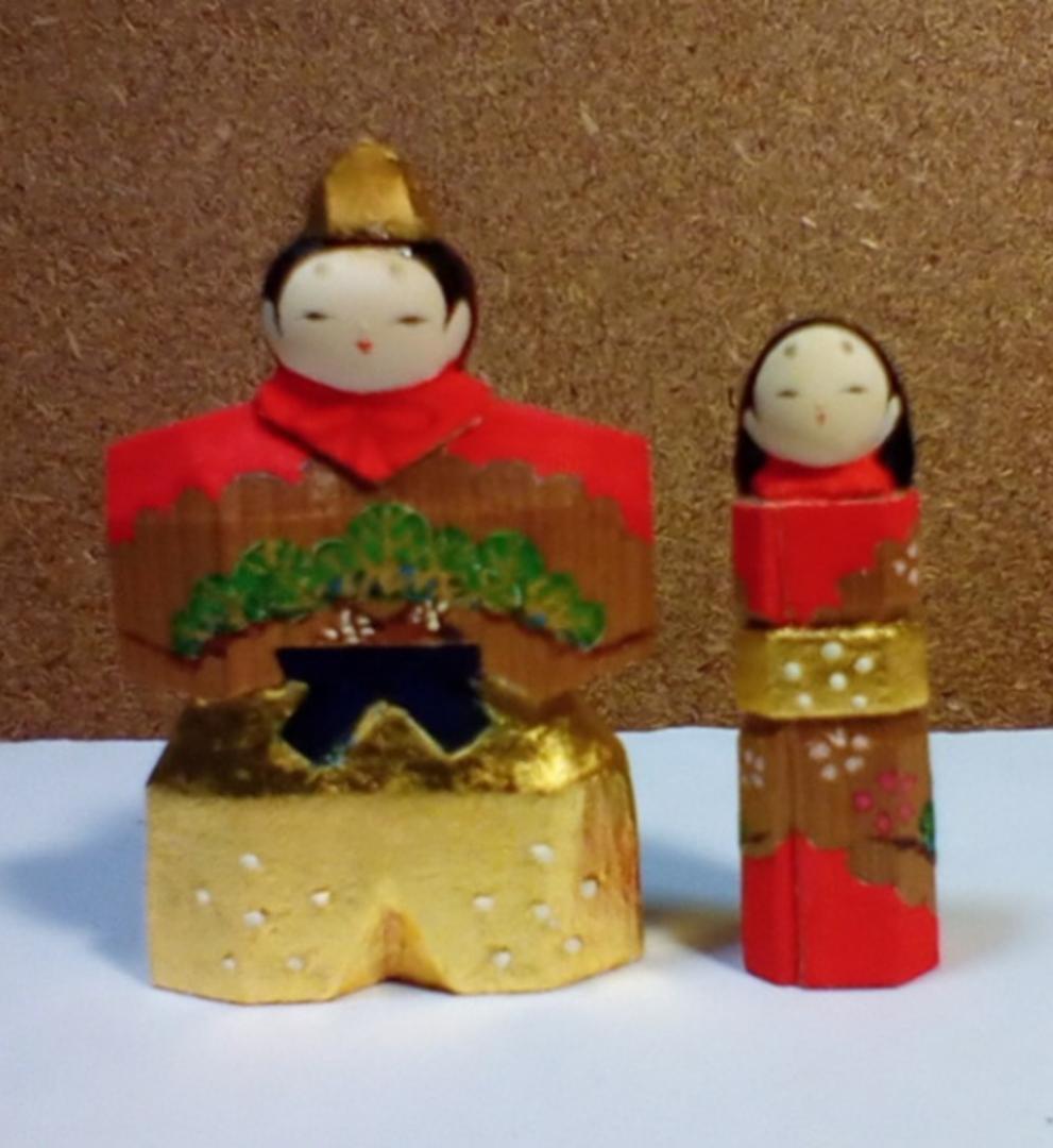 立雛1.5号　奈良一刀彫　最終作品