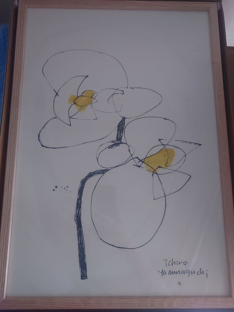 無印良品　［ＩＤＥＥ］アートポスター　山口一郎　ＨＡＮＡ－ｓｉｒｏ