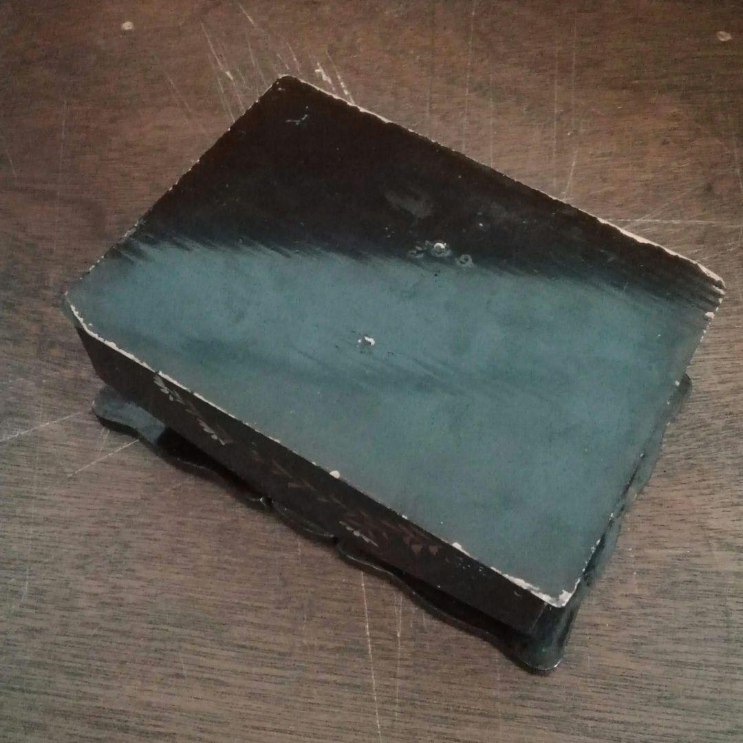 木製　手提げ箱　漆仕上げ　津軽塗　江戸　明治　和骨董　アンティーク