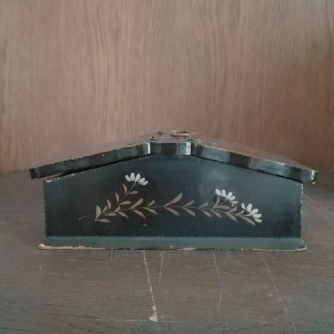 木製　手提げ箱　漆仕上げ　津軽塗　江戸　明治　和骨董　アンティーク