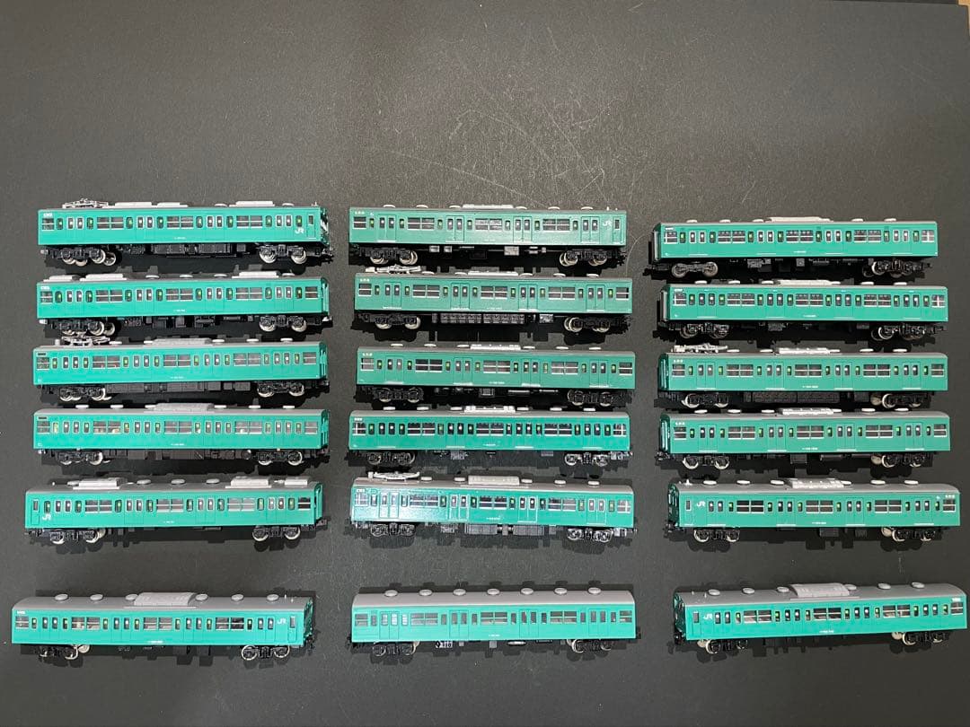 最後価格【ジャンク】常磐線103系１５両フル編成＋おまけ付き　(キット組立品含)